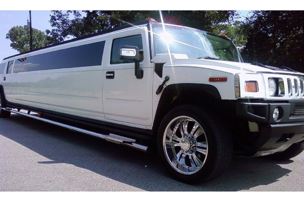 Northampton White Hummer Limo outdoor